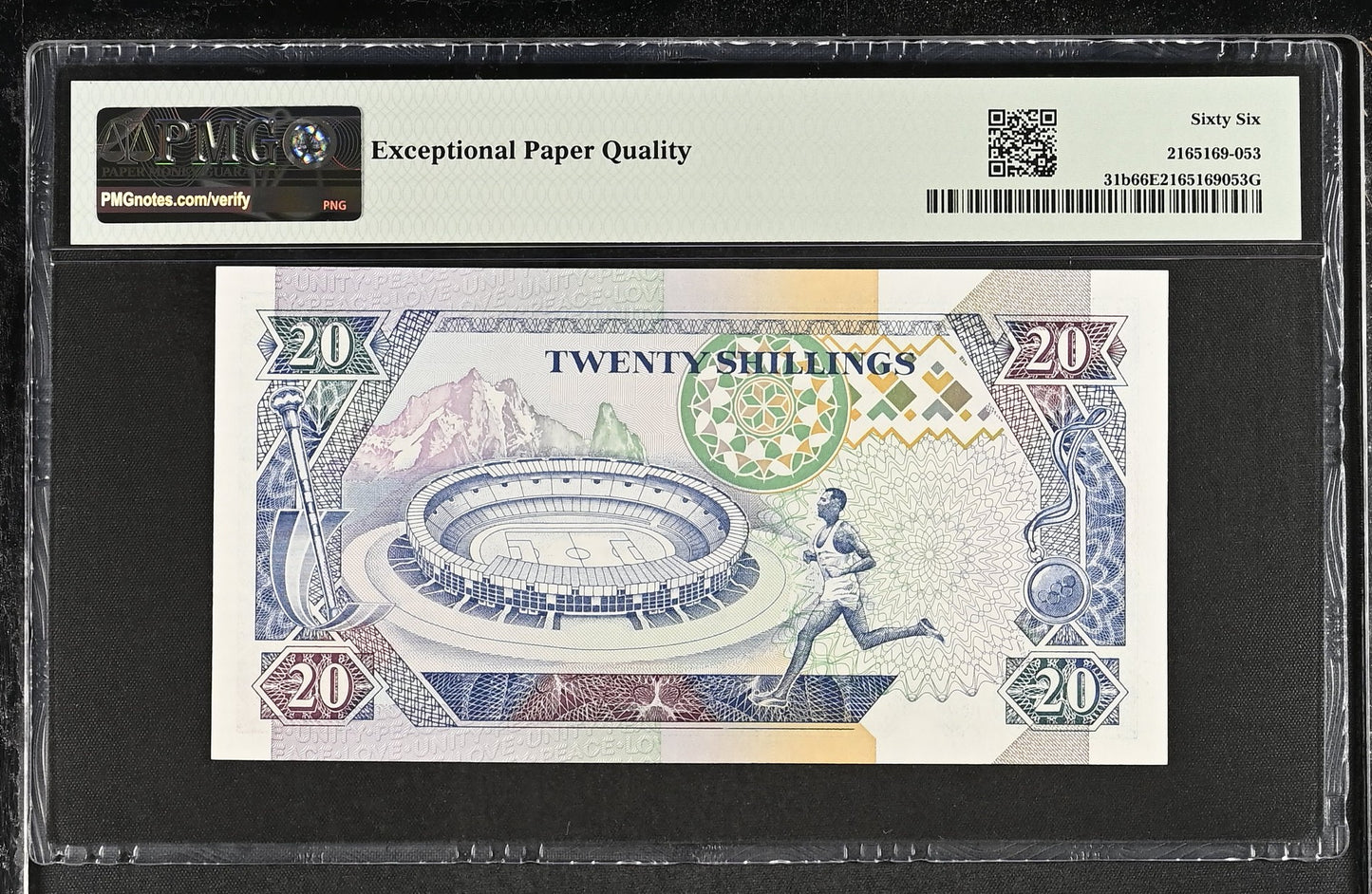 Kenya 20 Shillings 1994 P31b Grade PMG 66 EPQ