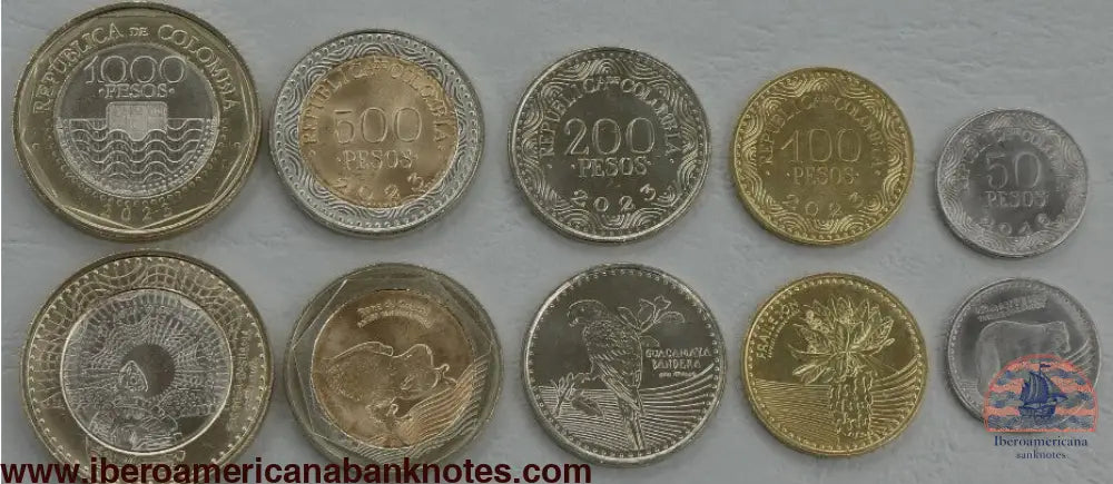 Colombia Juego De Monedas 2016-2023 Sin Circular