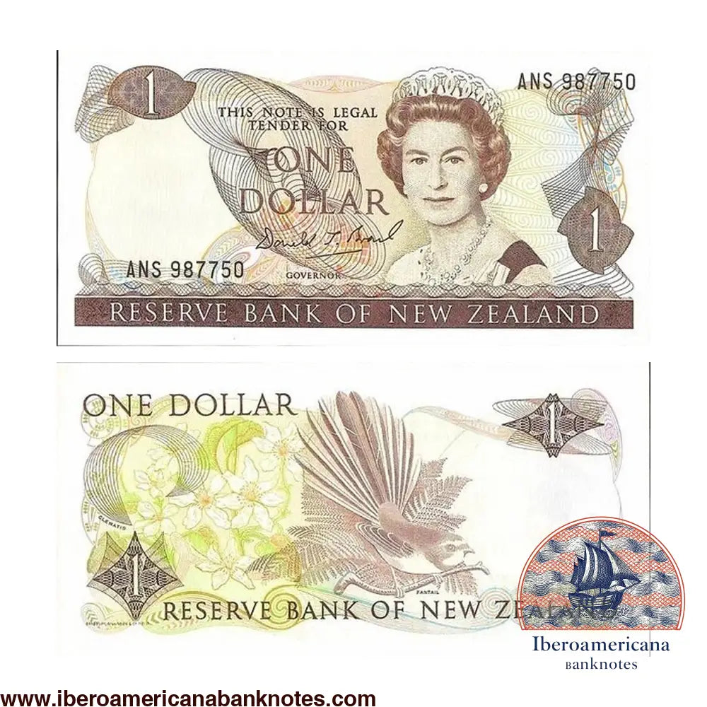 New Zeland 1 Dollar ND (1989-1992) P169c UNC