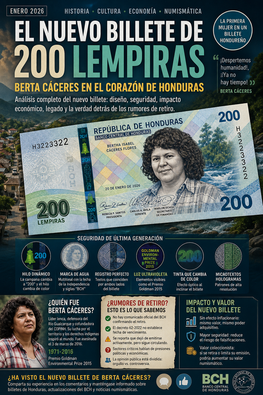 El Nuevo Billete de 200 de 2026 Lempiras de Honduras: Homenaje a Berta Cáceres y Rumores sobre su Retiro del Mercado