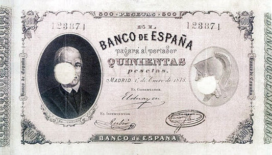 Billete 500 Pesetas 1878 Pick-18 Banco de España – Compro al Mejor Precio 2025: Tasación Gratis