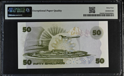 Kenya. 50 Shillings 1987 P 22d Grade PMG 64 EPQ