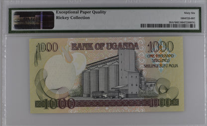 Uganda, 1000 Shillings, 2003, Replacement, P-39A, PMG66EPQ