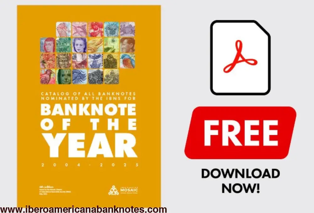 Catálogo Banknote of the Year 2025 IBNS. Adelanto Gratuito.