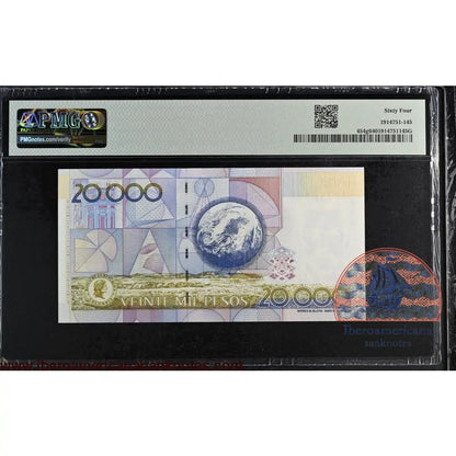 Colombia 20.000 Pesos Oro 2003 Julio Garavito P-454g PMG64