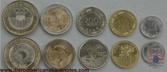 Colombia Juego De Monedas 2016-2023 Sin Circular
