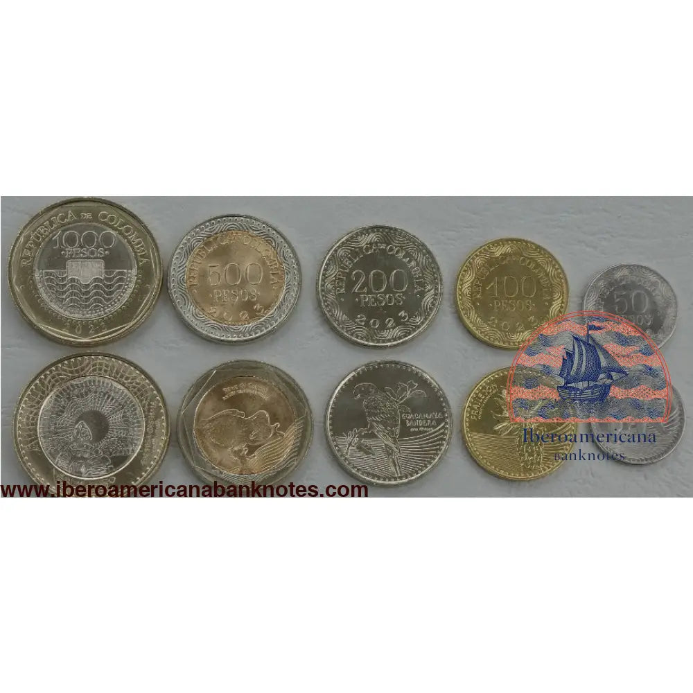 Colombia Juego De Monedas 2016-2023 Sin Circular