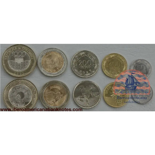 Colombia Juego De Monedas 2016-2023 Sin Circular
