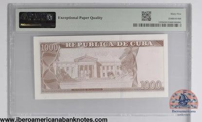 Cuba. Banco Central de Cuba 1000 Pesos 2021 P 132B Prefix: JB-02 65 EPQ