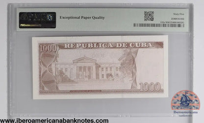 Cuba. Banco Central de Cuba 1000 Pesos 2023 Replacement P 132c* Prefix: JZ-04 Grade 65 EPQ TOP POP
