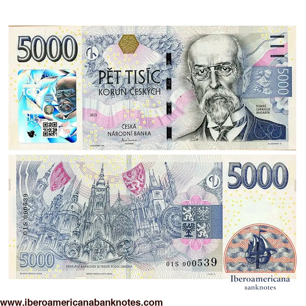 Czech Republic 5000 Korun P33 2026 UNC
