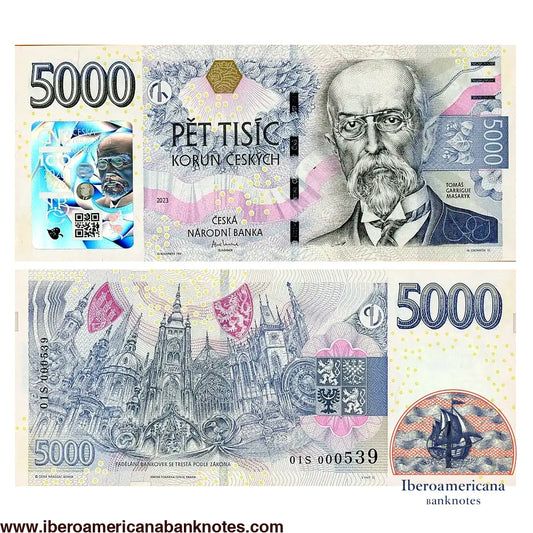 Czech Republic 5000 Korun P33 2026 UNC
