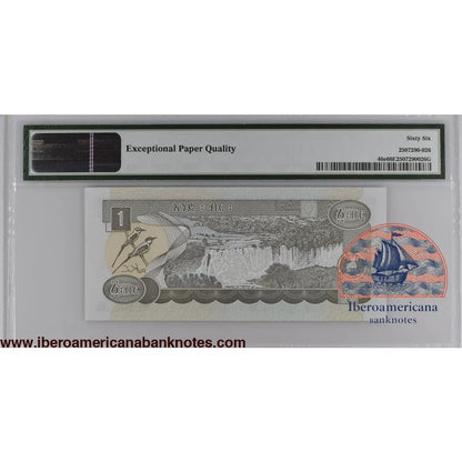 Ethiopia 2008 P-46e PMG Gem UNC 66 EPQ 1 Birr