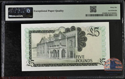 Gibraltar. 5 Pounds 1988 Elizabeth II P-21b Last Date for Type PMG 66 EPQ