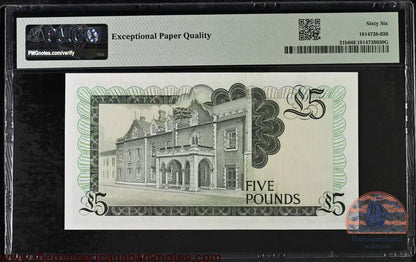 Gibraltar. 5 Pounds 1988 Elizabeth II P-21b Last Date for Type PMG 66 EPQ