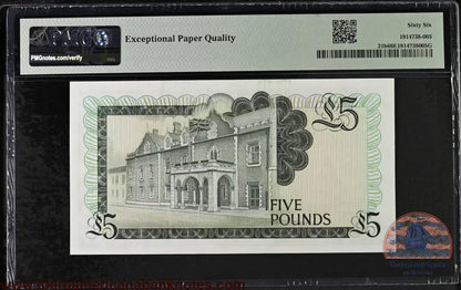 Gibraltar. 5 Pounds 1988 Elizabeth II P-21b Last Date for Type PMG 66 EPQ