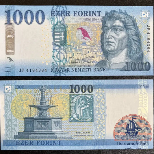 Hungary 1000 Forint 2023 P203d UNC | Iberoamericana Banknotes