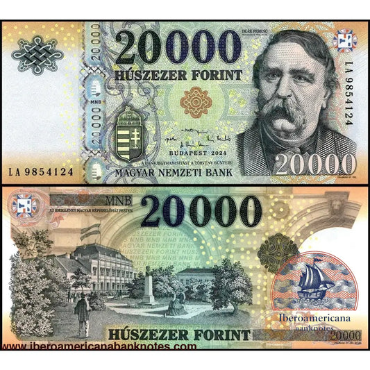 Hungary 20000 Forint 2024 P-207h UNC | Iberoamericana Banknotes