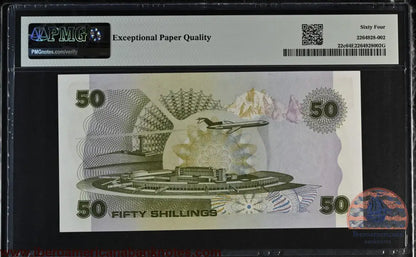 Kenya. 50 Shillings 1986 P 22c Grade PMG 64 EPQ