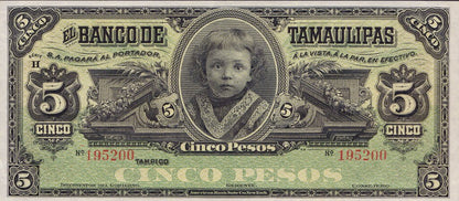 Mexico 5 pesos 1902 Ps429r UNC