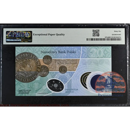Poland 20 Zlotych 2023 Copernicus P 197a PMG 66 EPQ