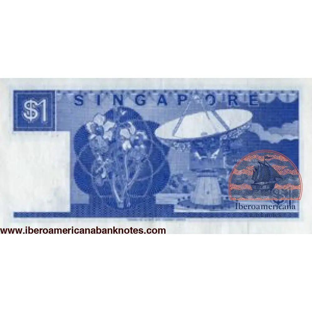 Singapore - 1 Dollar - 1988 - P18a -B119a UNC