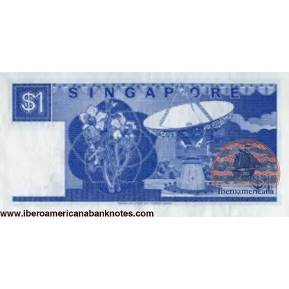 Singapore - 1 Dollar - 1988 - P18a -B119a UNC