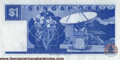 Singapore - 1 Dollar - 1988 - P18a -B119a UNC