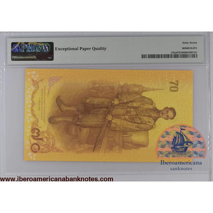 Thailand ND (2016) P-128a PMG Superb Gem UNC 67 EPQ 70 Baht